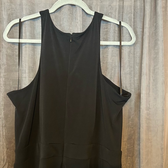 INC Womens Plus Studded Halter Jumpsuit - Deep Black - 2X - Picture 14 of 15